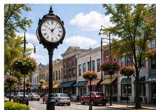 Downtown business district in the Thornhill and Vaughan area